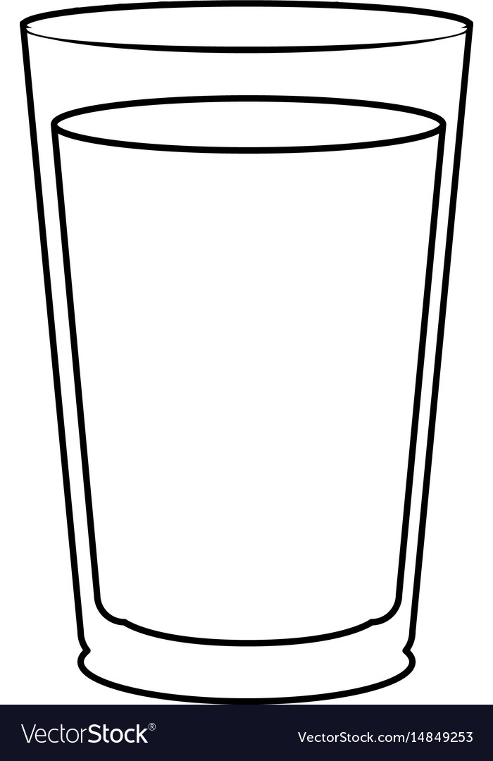 Glass cup isolated Royalty Free Vector Image - VectorStock