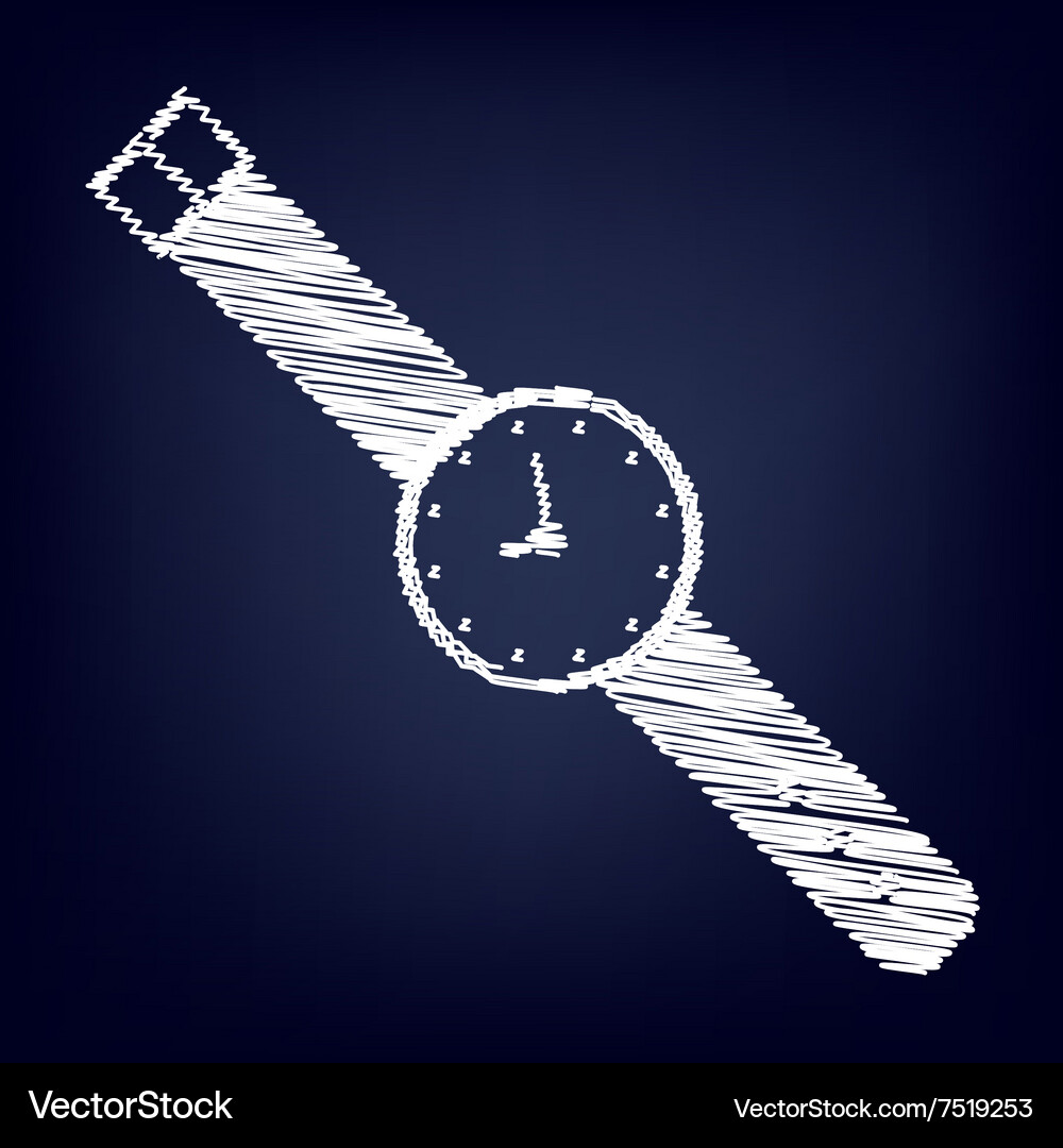 Icon with chalk effect Royalty Free Vector Image