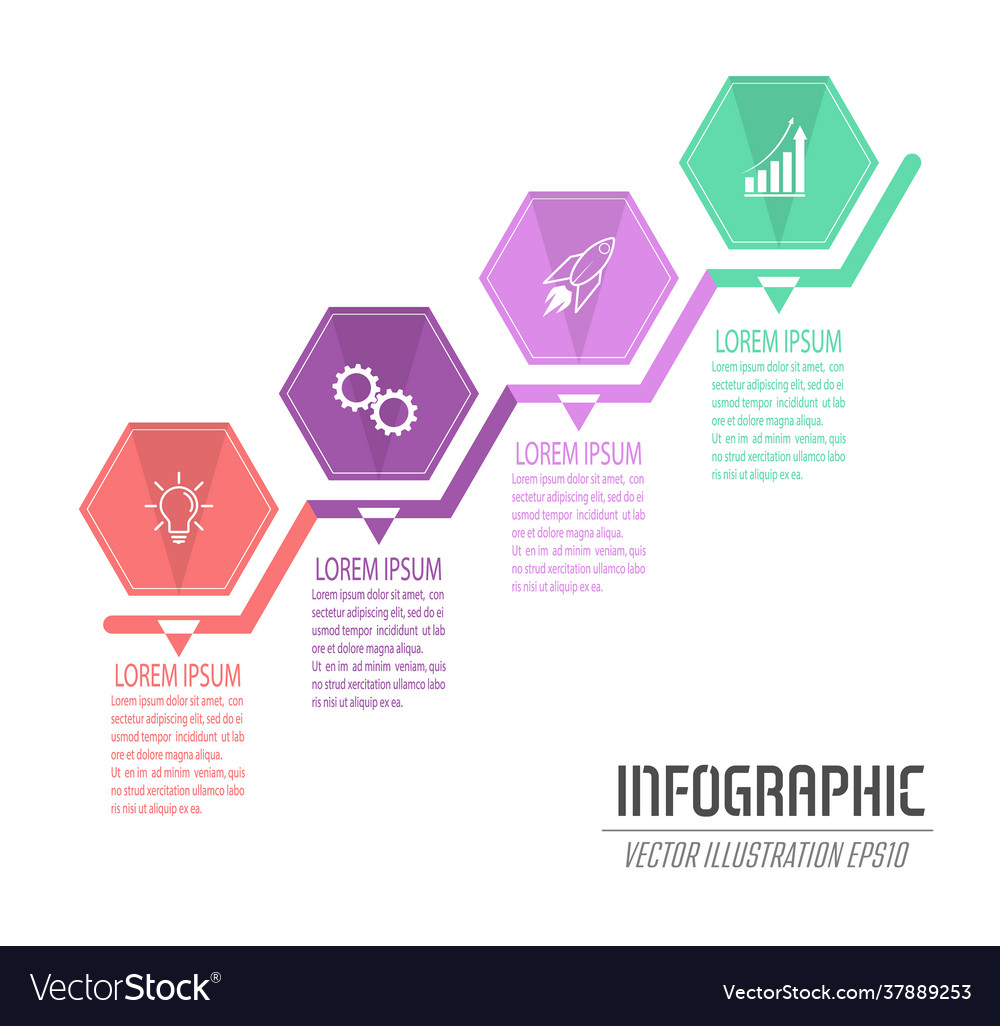 Ladder to success an infographic template