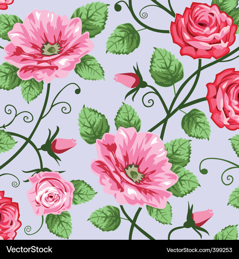 Romantic roses Royalty Free Vector Image - VectorStock