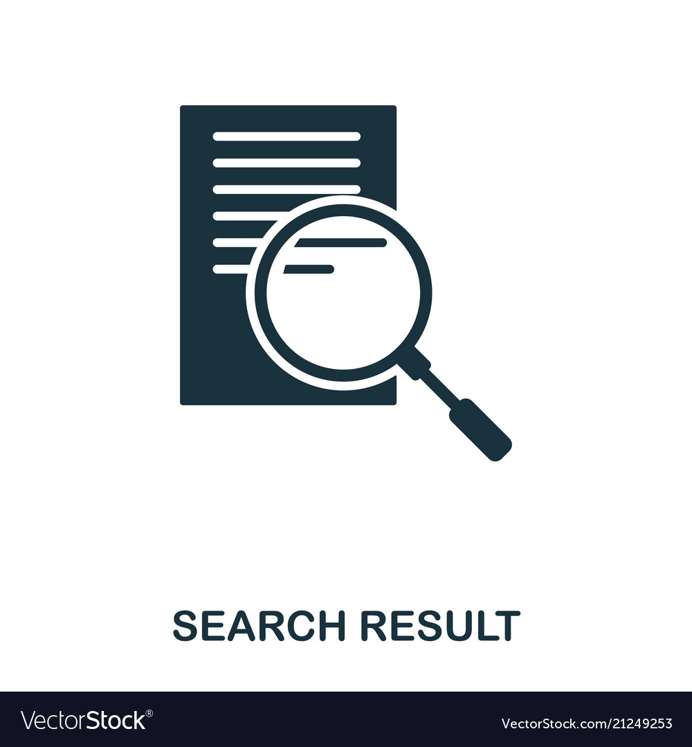 Search result icon line style design ui