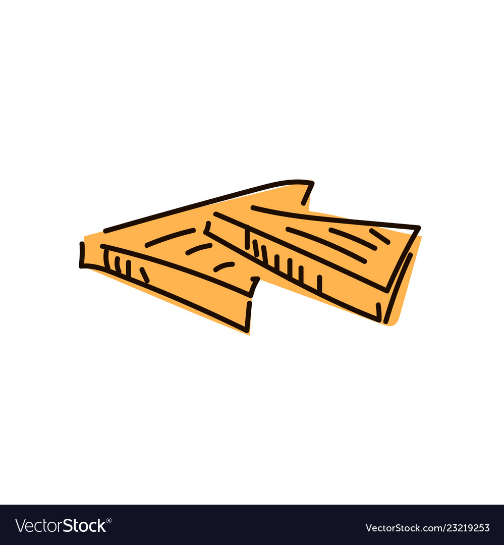 Sliced toast bread isolated on white background vector image Sliced toast bread isolated on white background