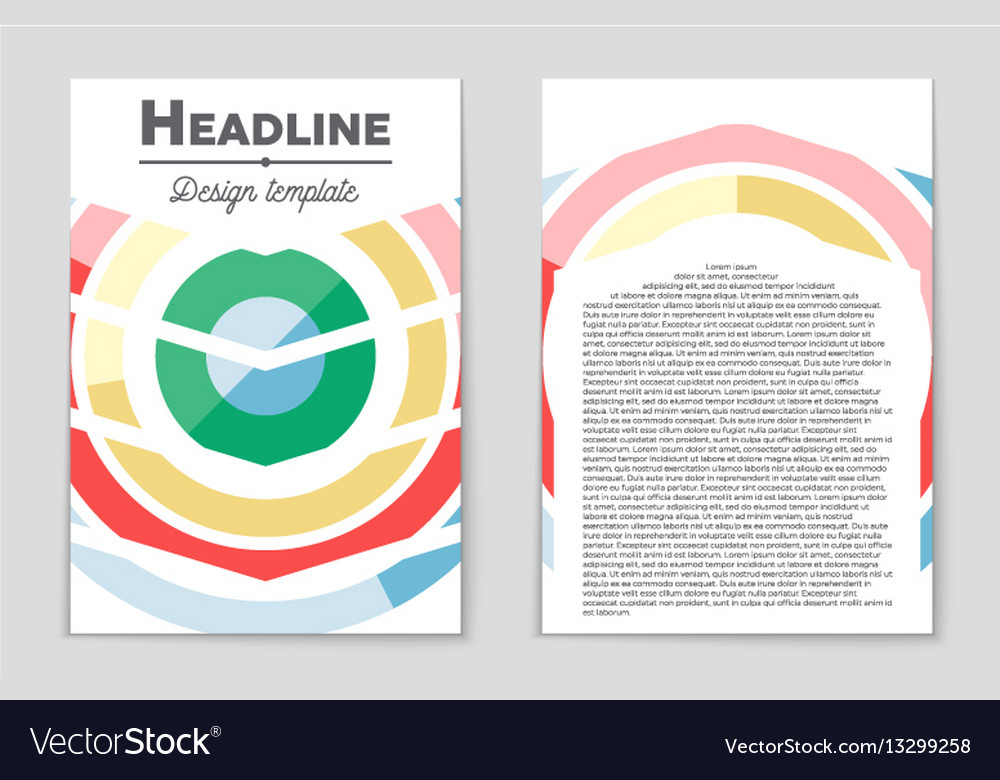 Abstract layout background set for art