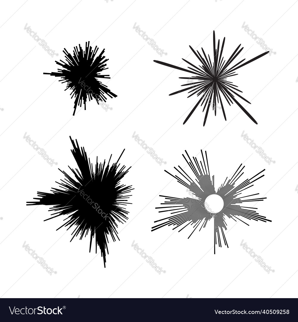 Abstract radial line burst Royalty Free Vector Image