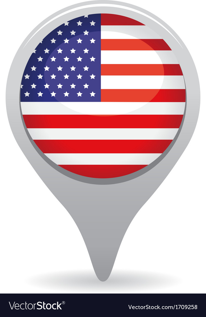 American flag pointer
