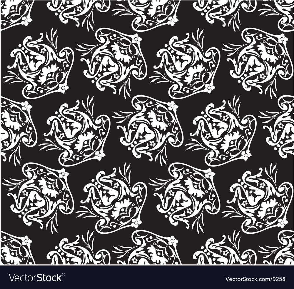 Diagonal floral pattern Royalty Free Vector Image