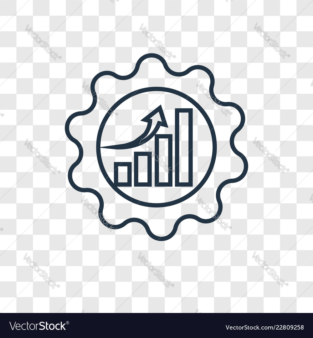 Efficiency concept linear icon isolated vector image Efficiency concept linear icon isolated