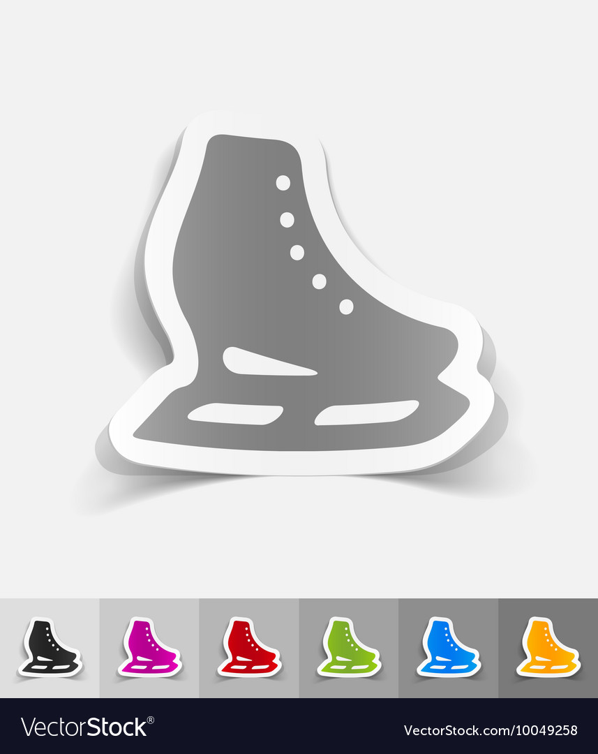 Realistic design element skates