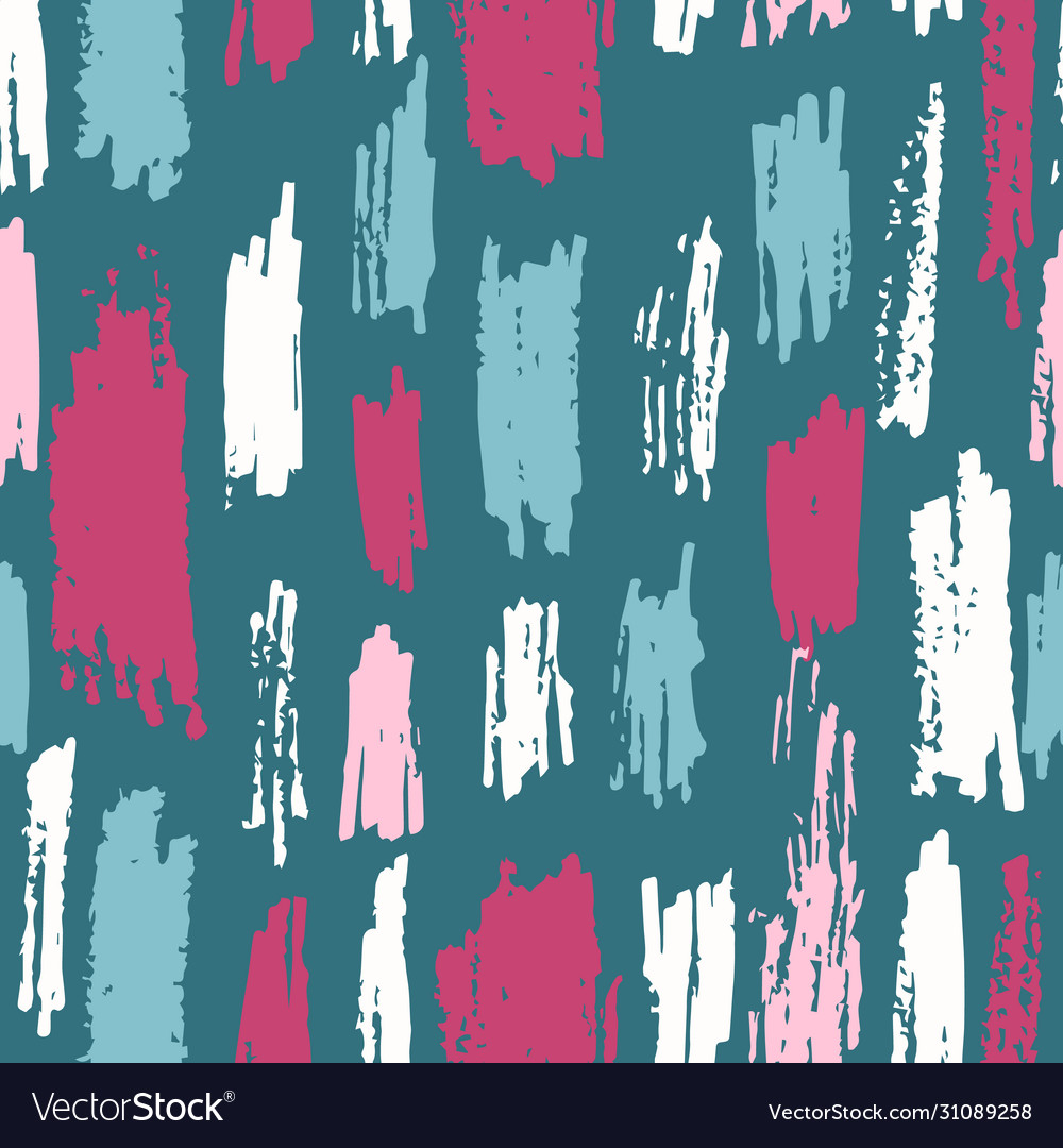 Seamless pattern with textured strokes