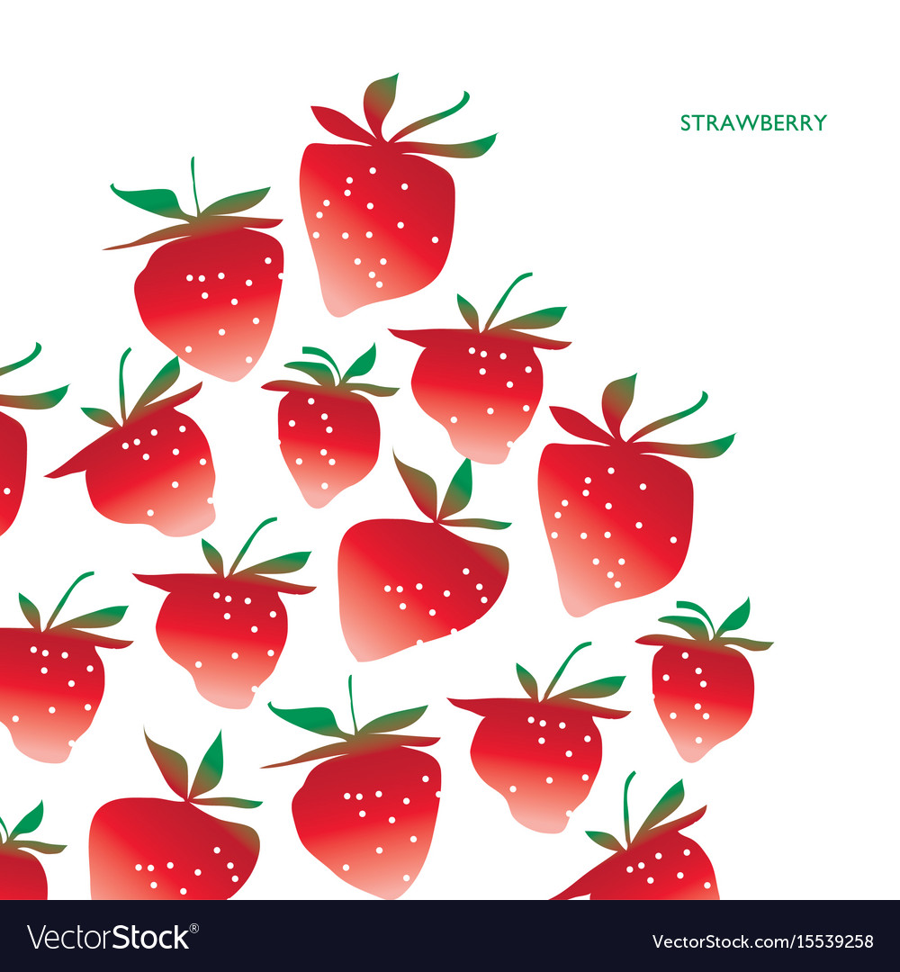Strawberry design element
