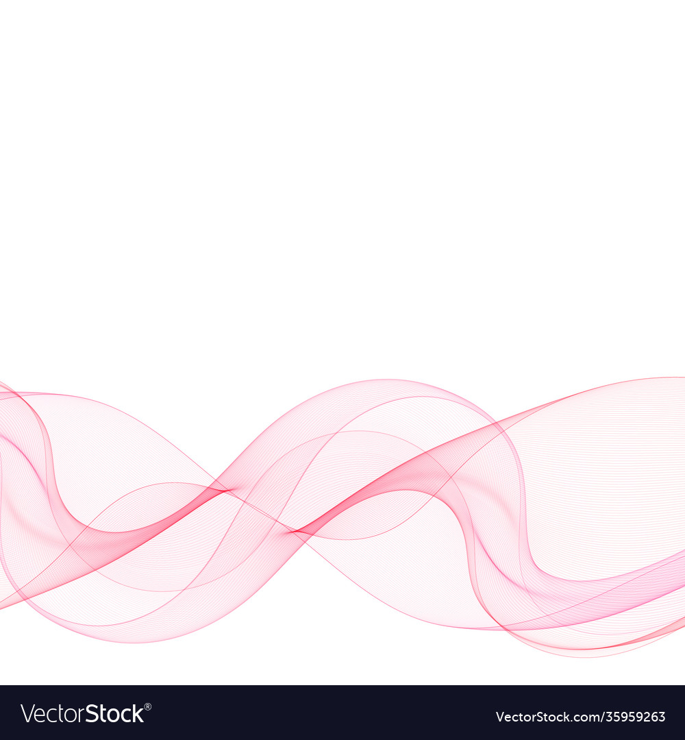 Abstract red wave design element business vector image Abstract red wave design element business