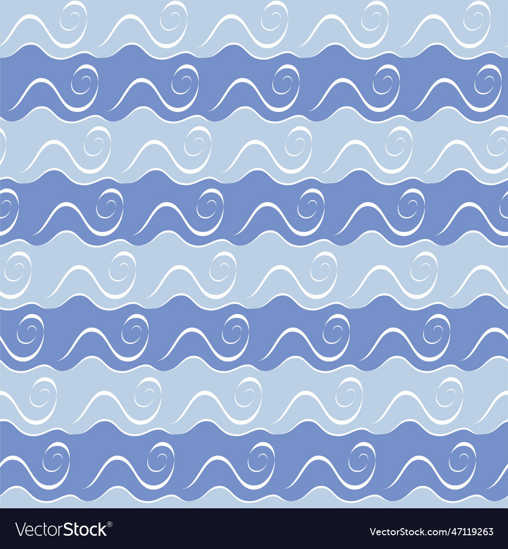 Abstract seamless pattern with waves