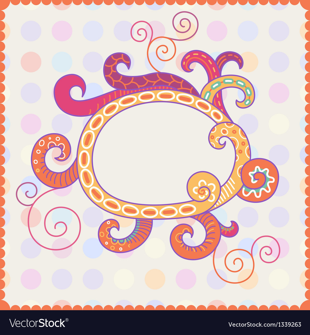 Background with bright frame