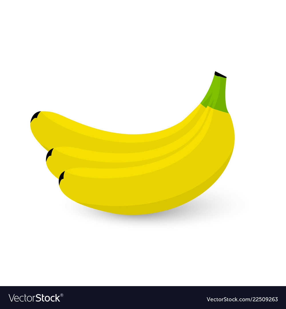 Banana fresh on white background