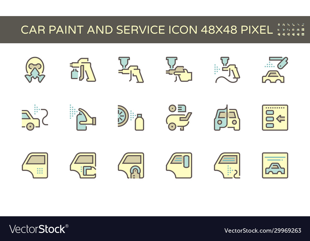 Car paint icon