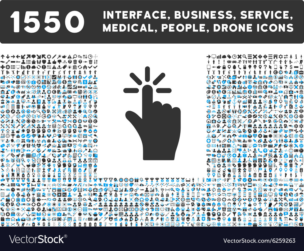 Click icon and more interface business tools