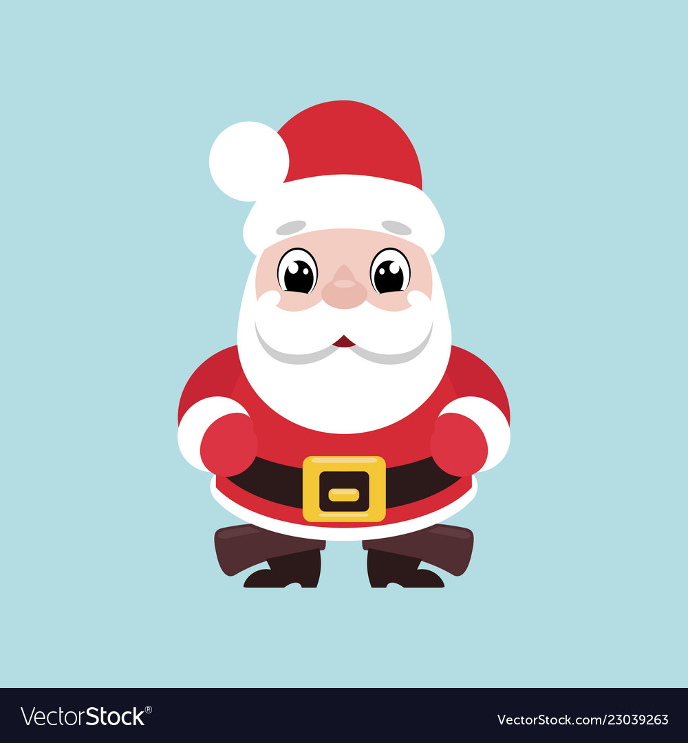 Cute smiling santa claus Royalty Free Vector Image