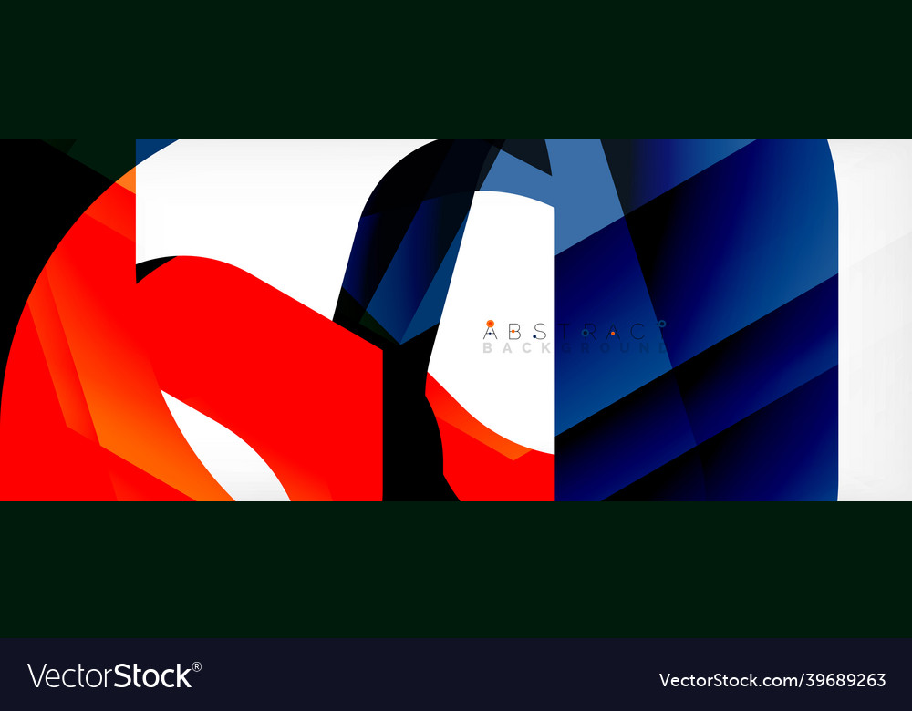 Geometric abstract background - multicolored Vector Image Geometric abstract background - multicolored