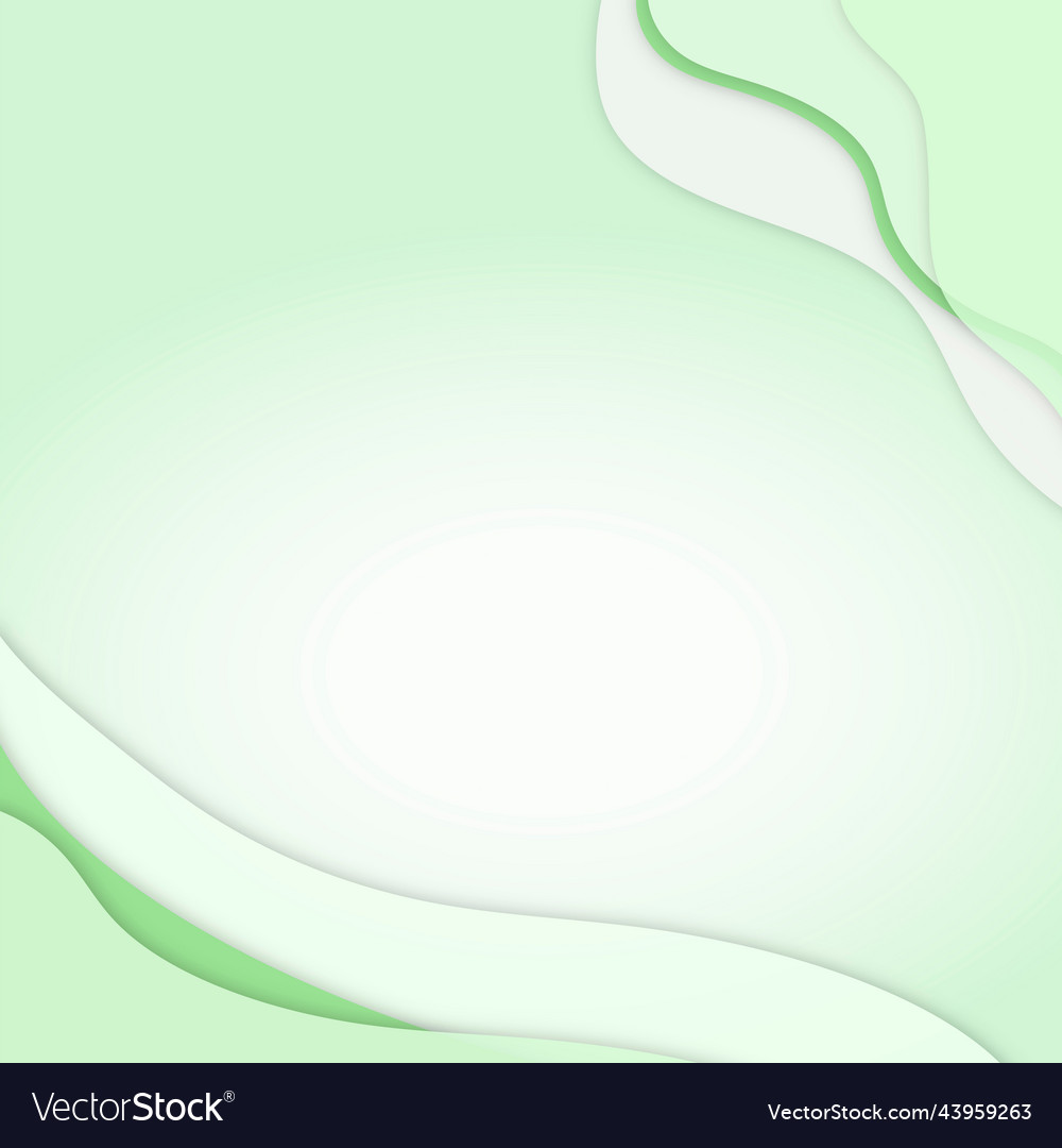 Green curve frame template