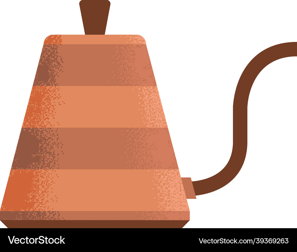 Kettle kitchen utensil Royalty Free Vector Image