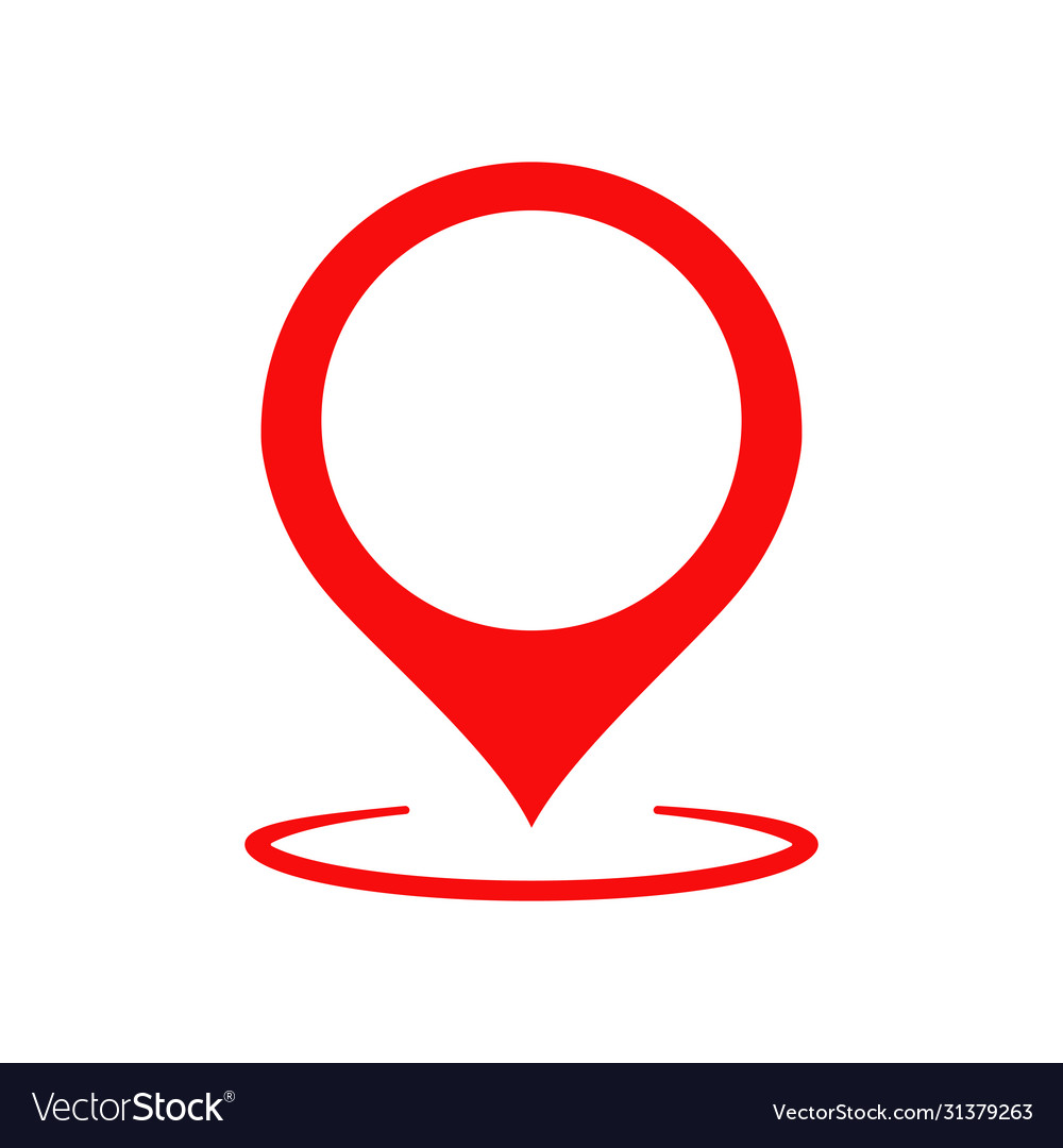 Map pointer geo pin location icon or geolocation vector image Map pointer geo pin location icon or geolocation