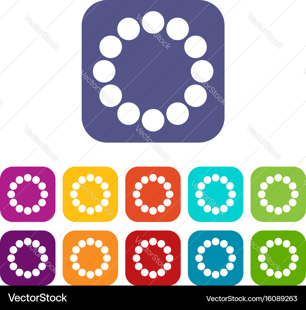 Sign expectations page load icons set Royalty Free Vector
