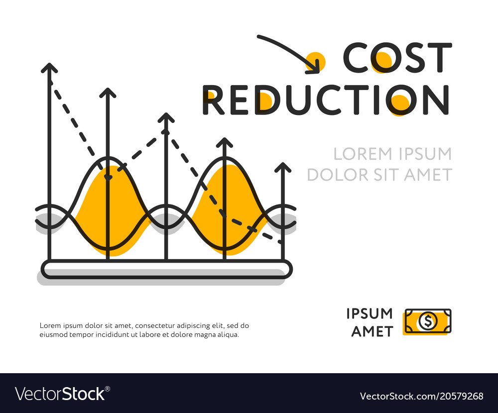Bunte Vorlage zur Kostensenkung