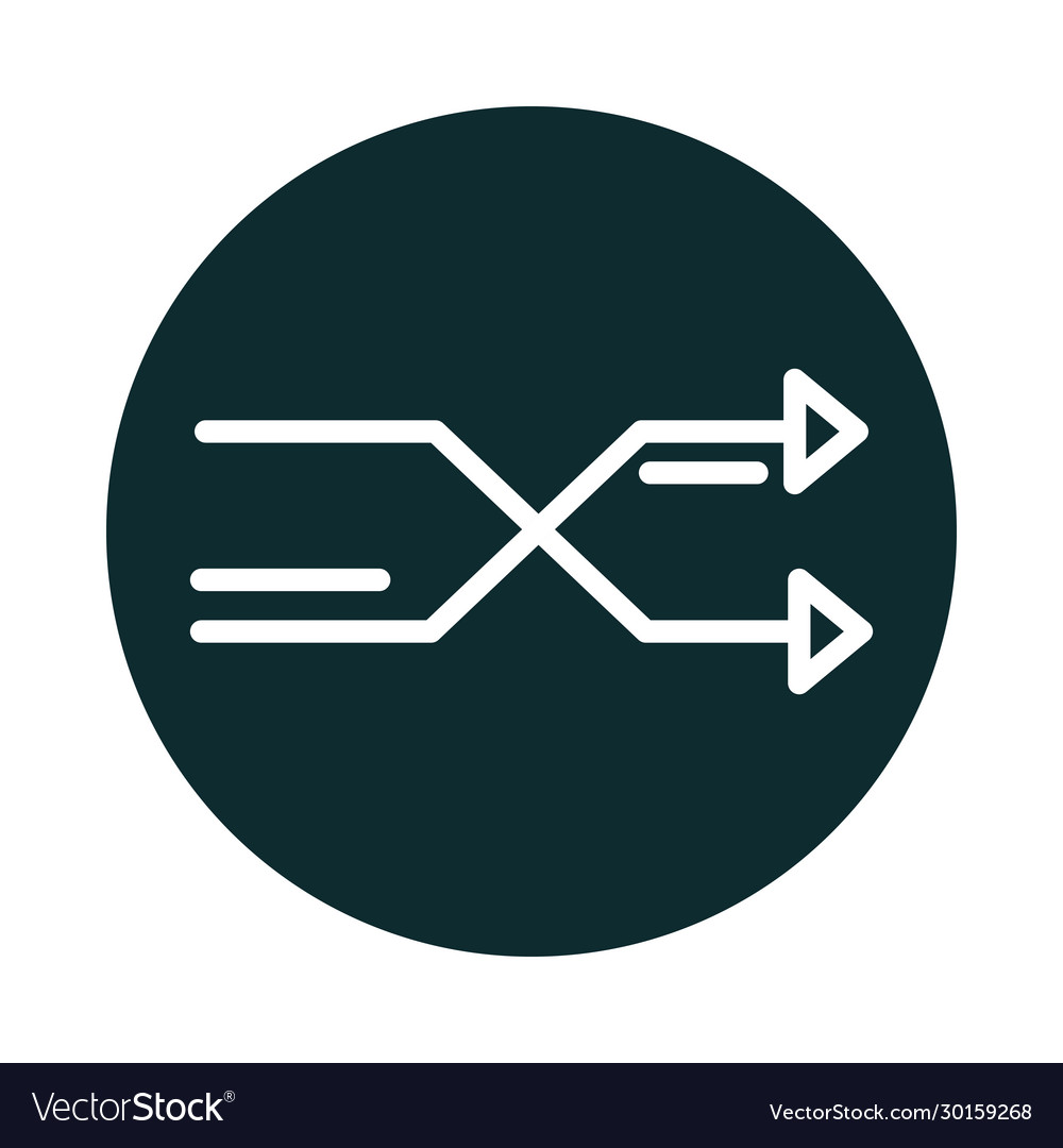 Digital connection sound block style icon