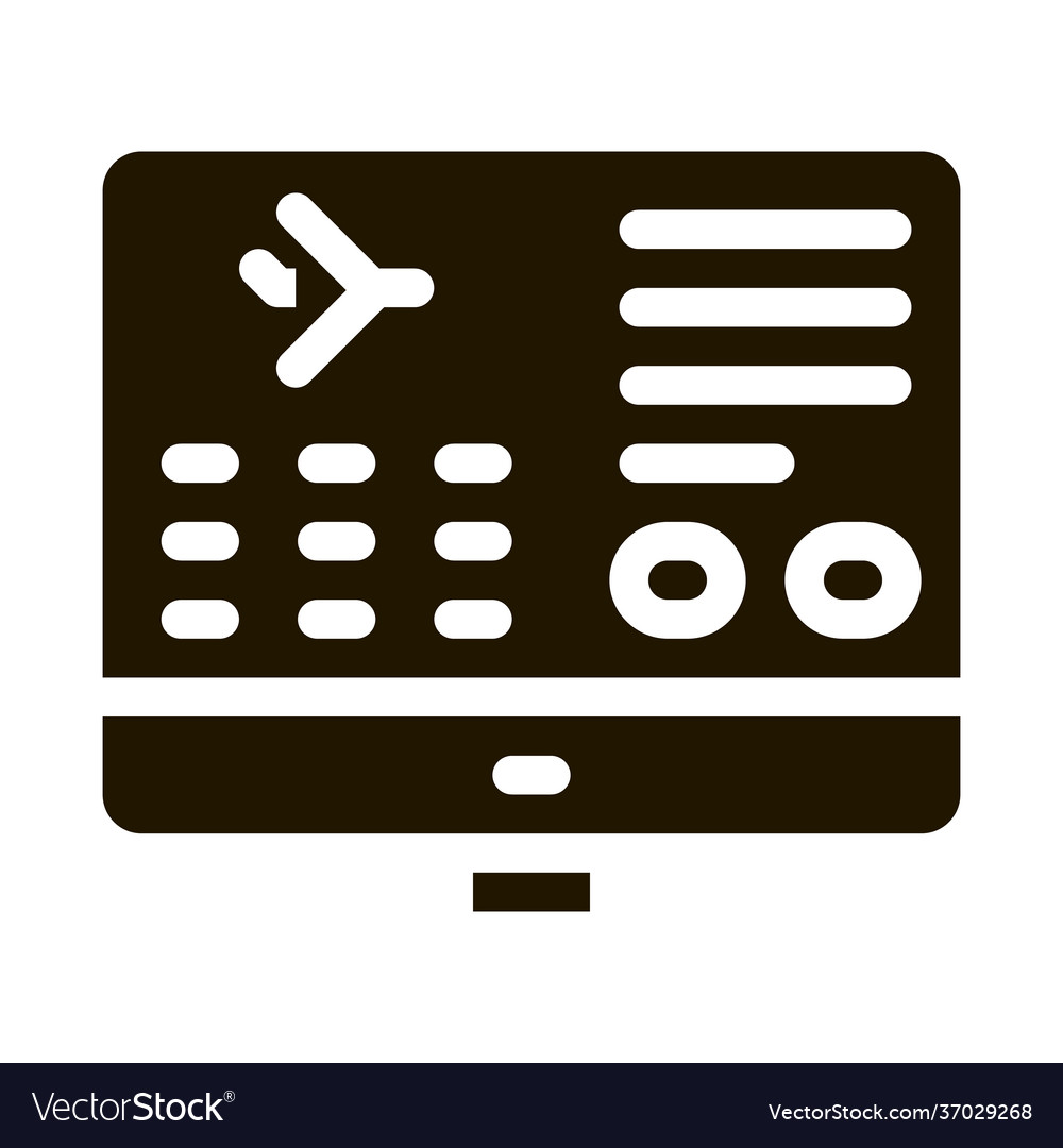 Flight information web site icon