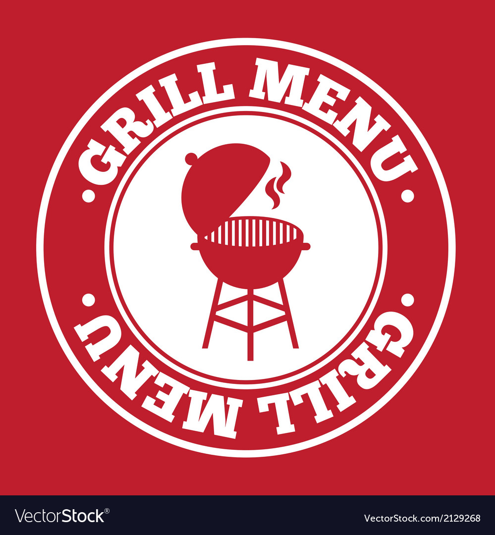 Grill Menu - Red Background