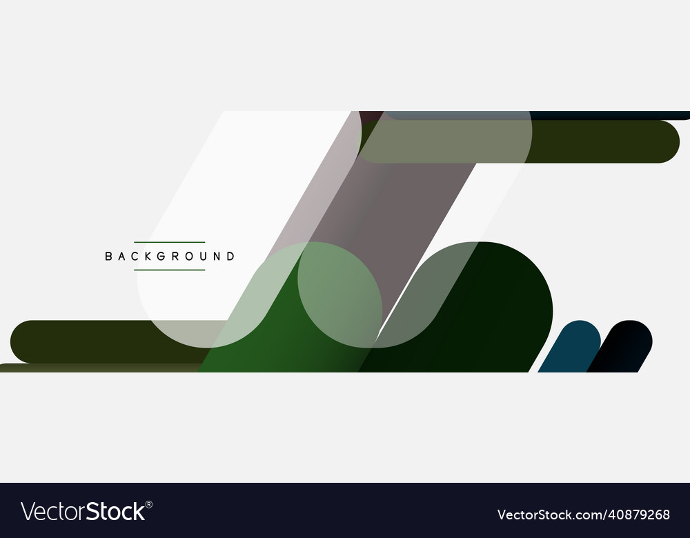 Overlapping round shapes and lines background