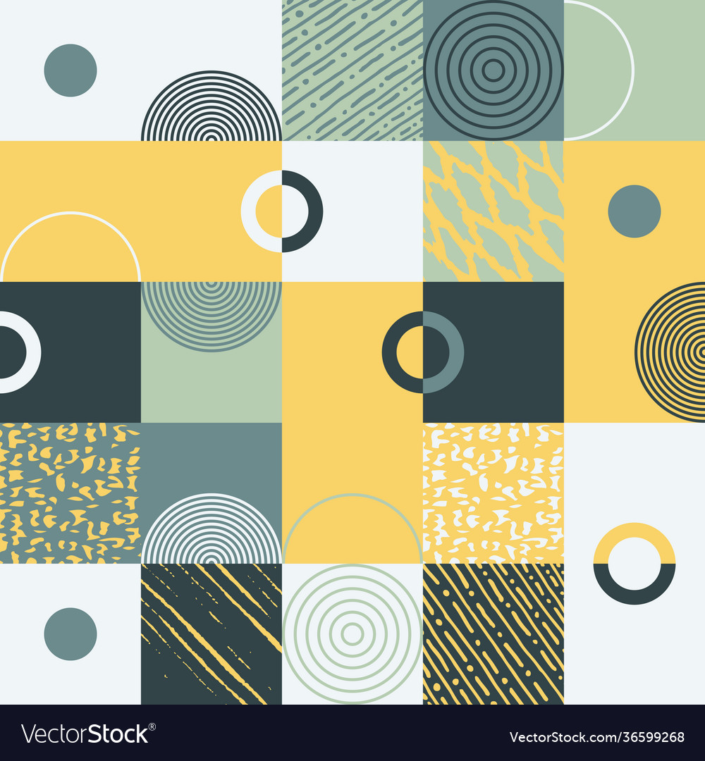 Pattern with abstract geometric shapes vector image Pattern with abstract geometric shapes