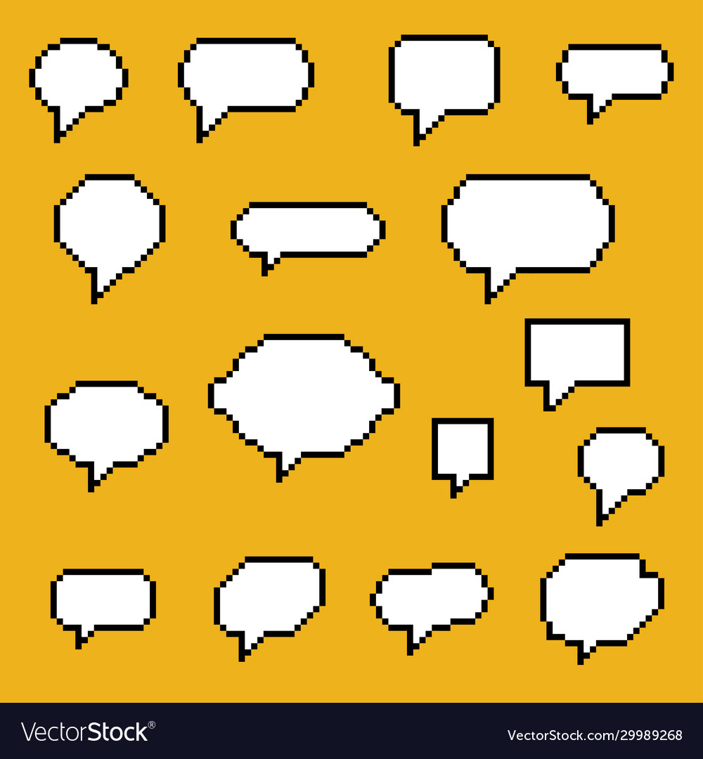 Pixel Art Speech Bubble