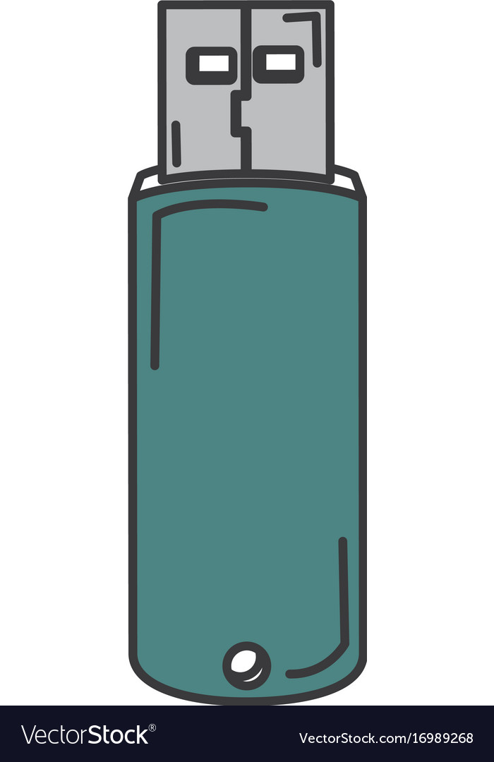 Usb memory isolated icon
