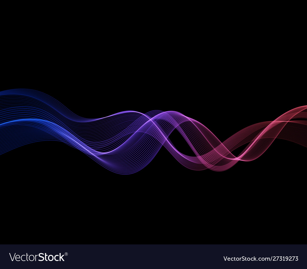 Abstract curved lines background template Vector Image