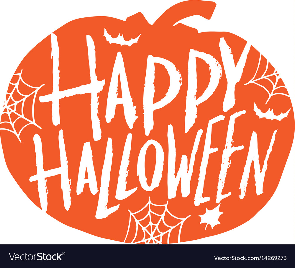 Art Card For Happy Halloweendesign Template Vector Image