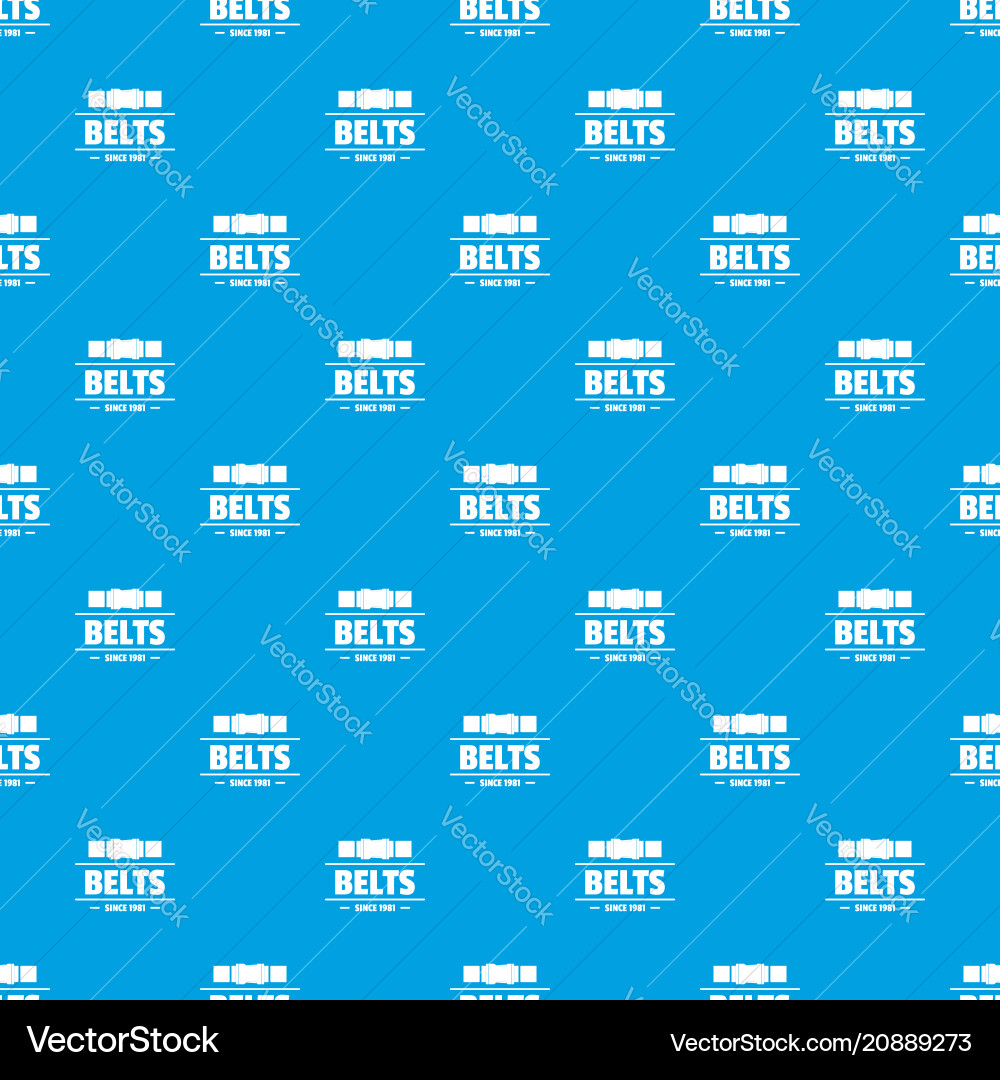 Belt pattern seamless blue Royalty Free Vector Image