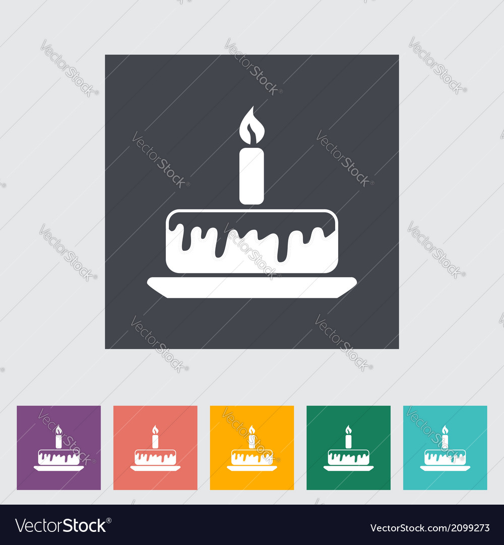 Cake icon Royalty Free Vector Image - VectorStock