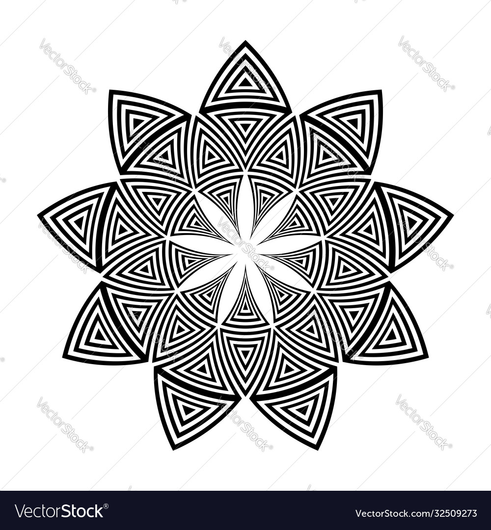 Circle design element vector image Circle design element