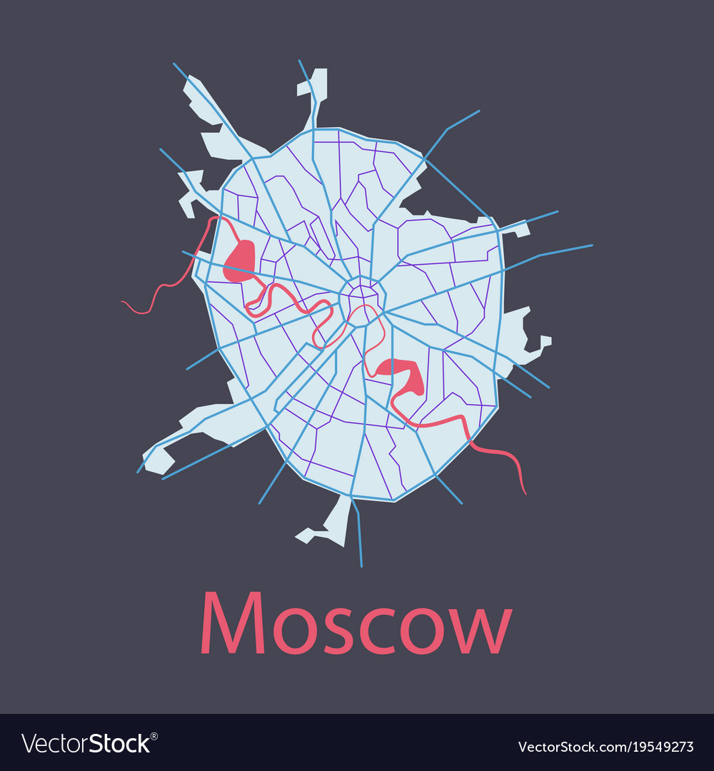 Москва карта svg