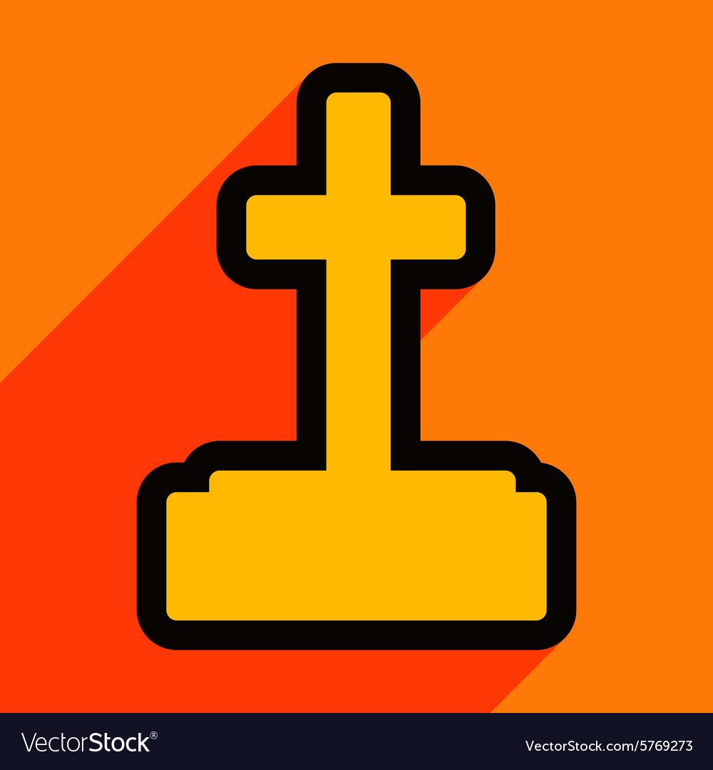 Flat with shadow icon and mobile application