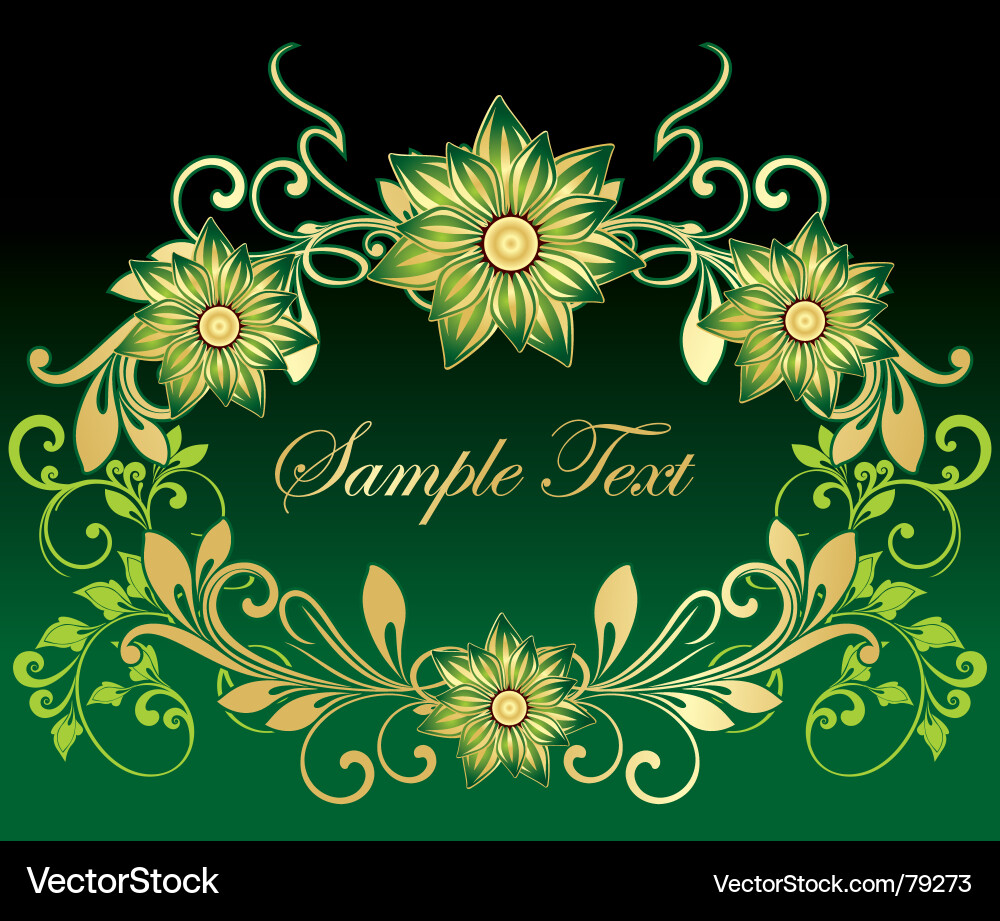 Floral Royalty Free Vector Image - VectorStock