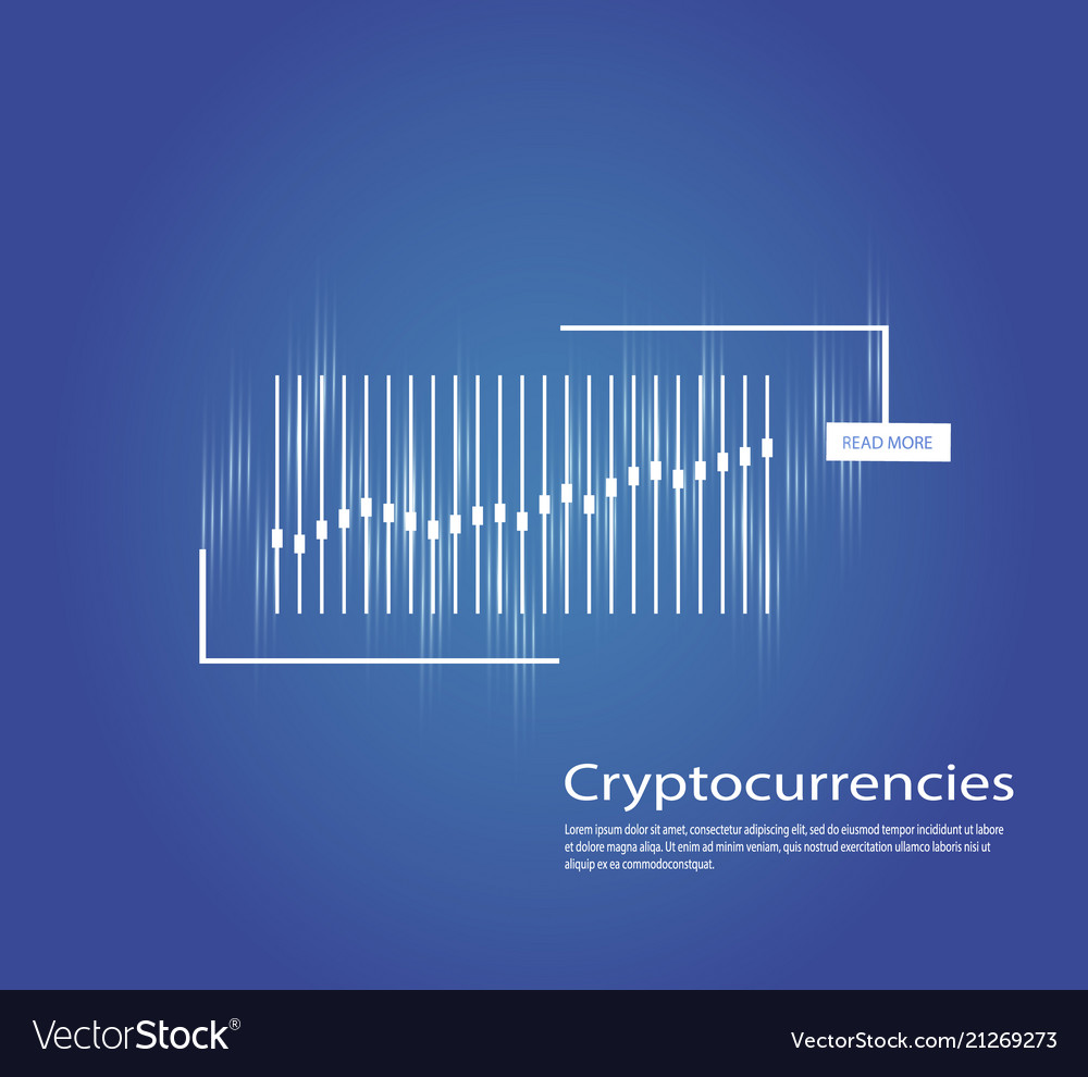 Graph of cryptocurrency graphics and analytics vector image Graph of cryptocurrency graphics and analytics