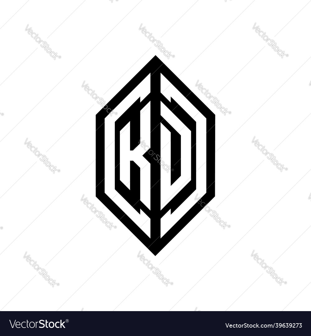 Kd logo monogram design template