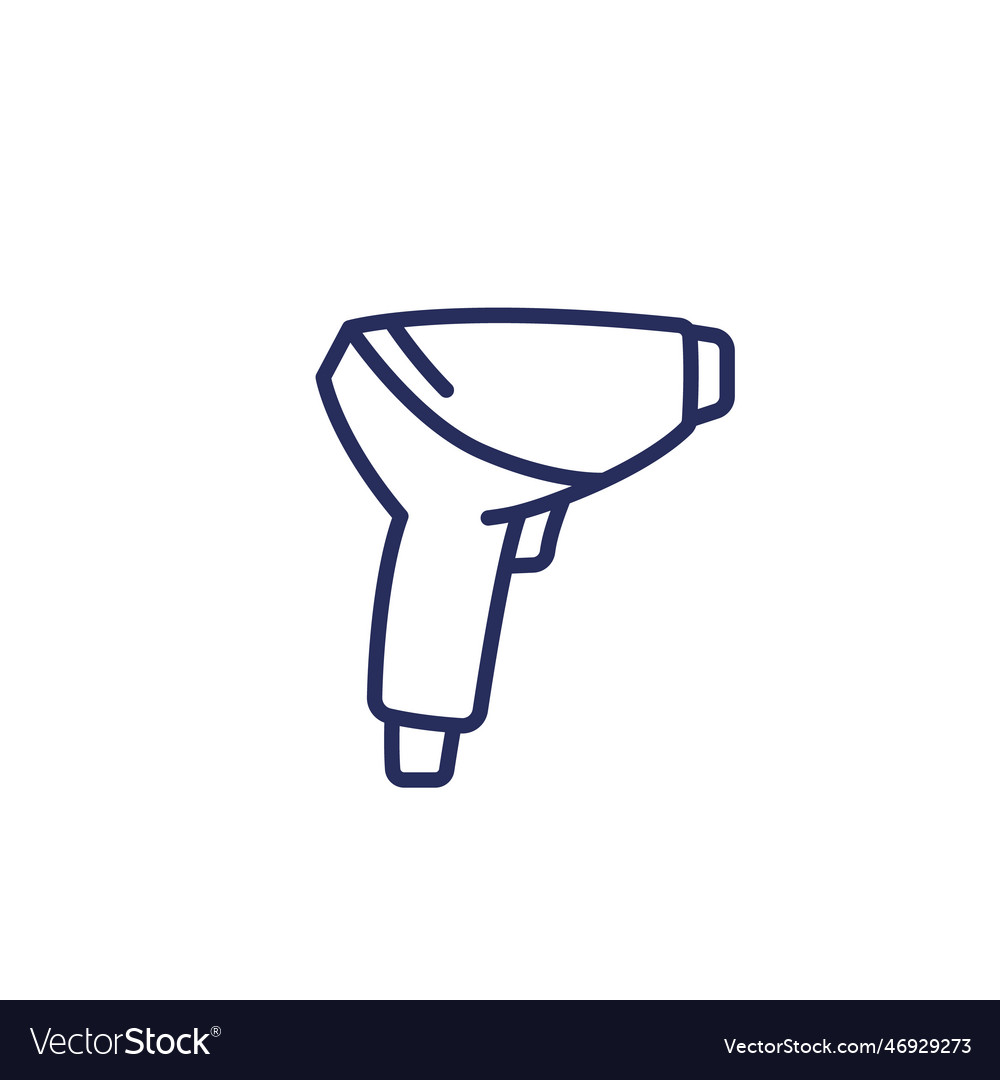 Laser Epilator For Hair Removal Line Icon Vector Image 5876