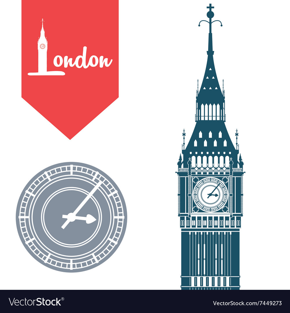 London Icon Design Royalty Free Vector Image - Vectorstock