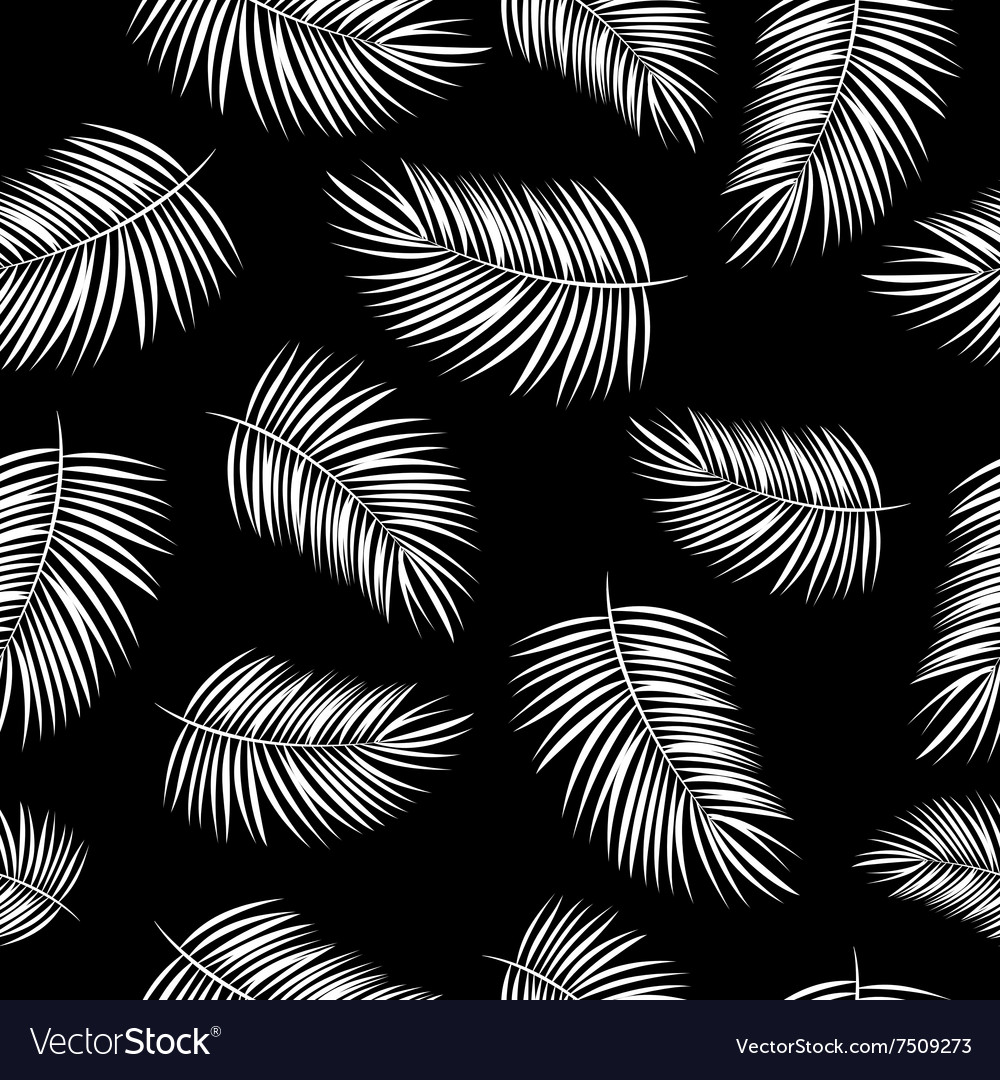 Palm leaf seamless pattern background