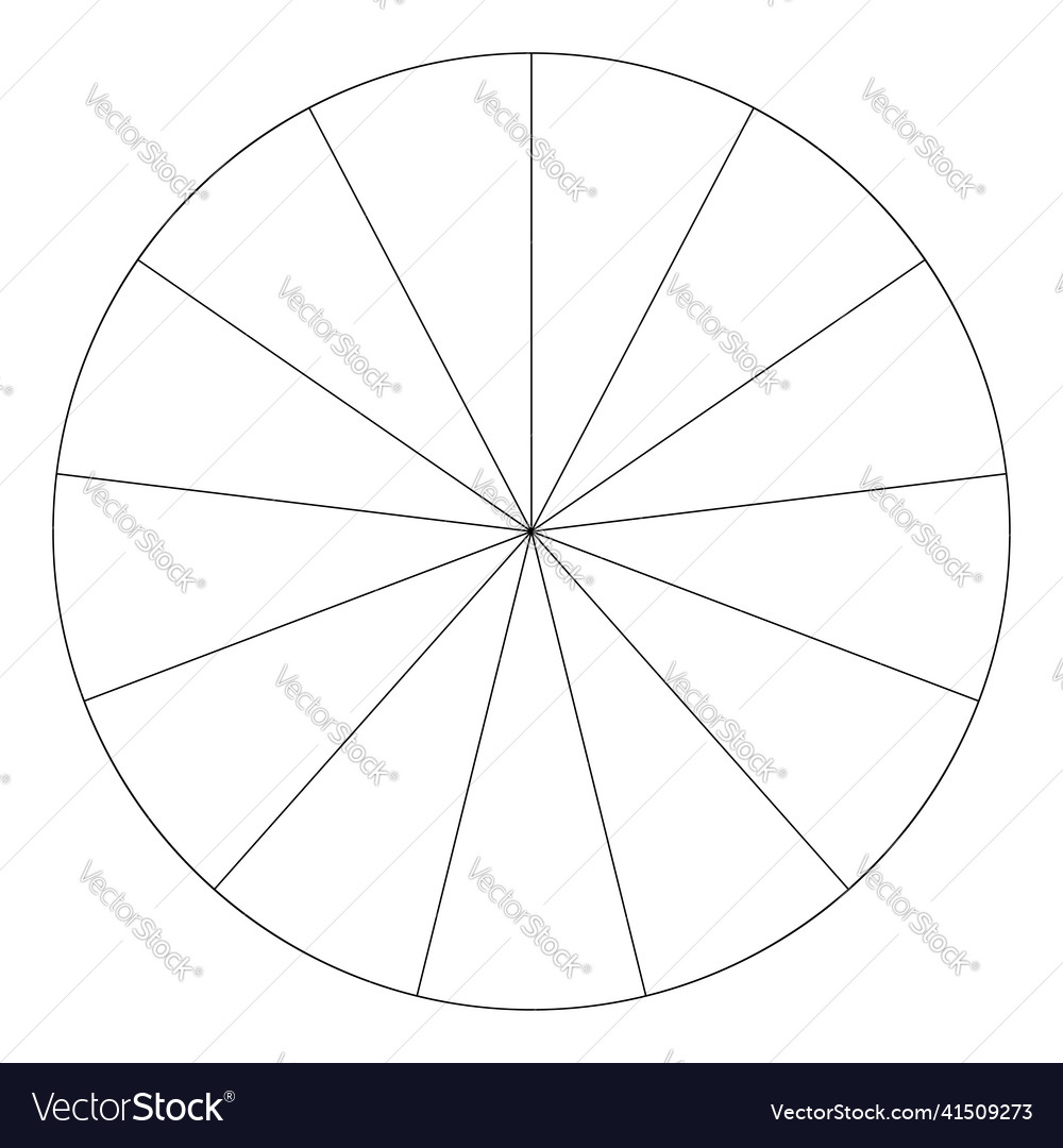 Pie chart graph circle circular diagram from