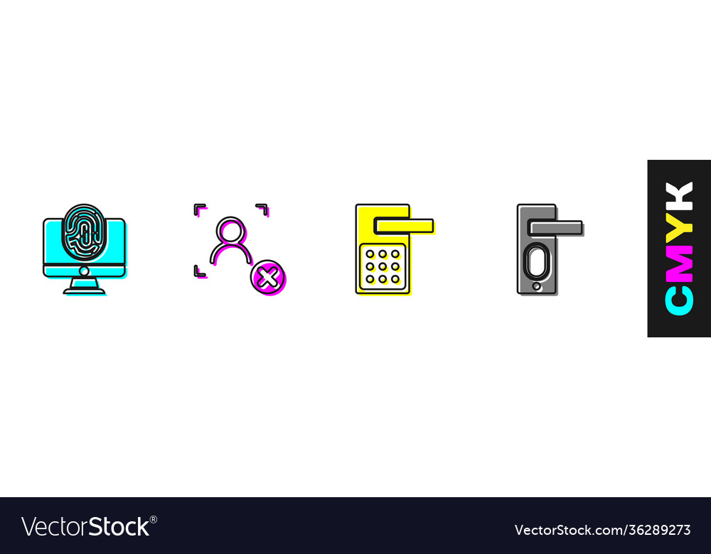 Set monitor with fingerprint rejection face