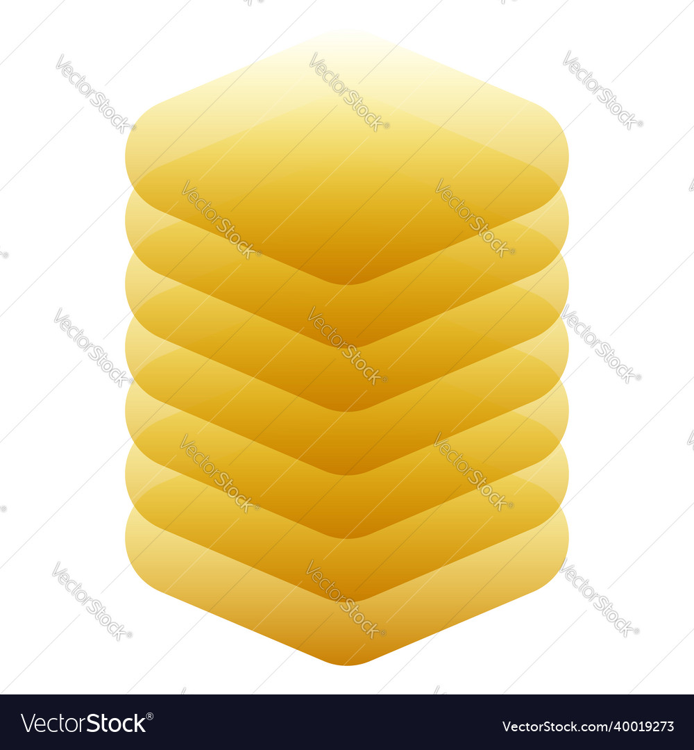 Stacked tower abstract server hdd hosting vector image Stacked tower abstract server hdd hosting